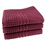 Organic hotel badmat jacquard 50x70 cm aubergine