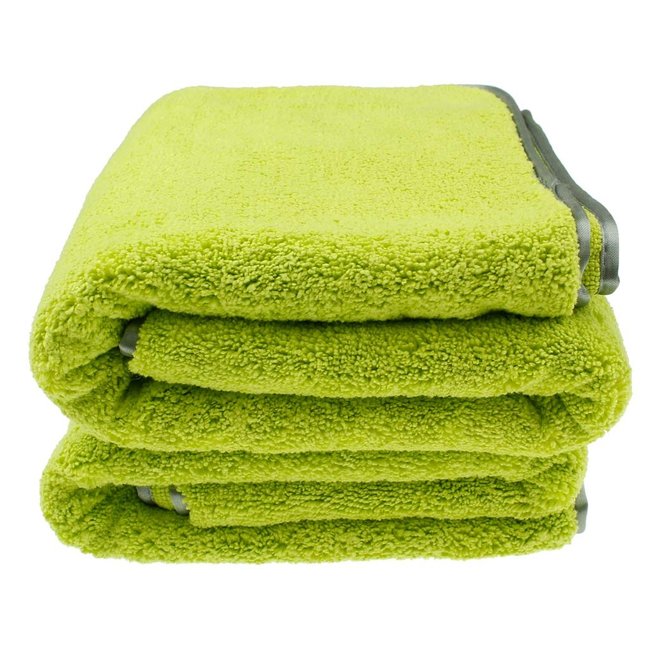 Microveel auto droogdoek Mammoet groen