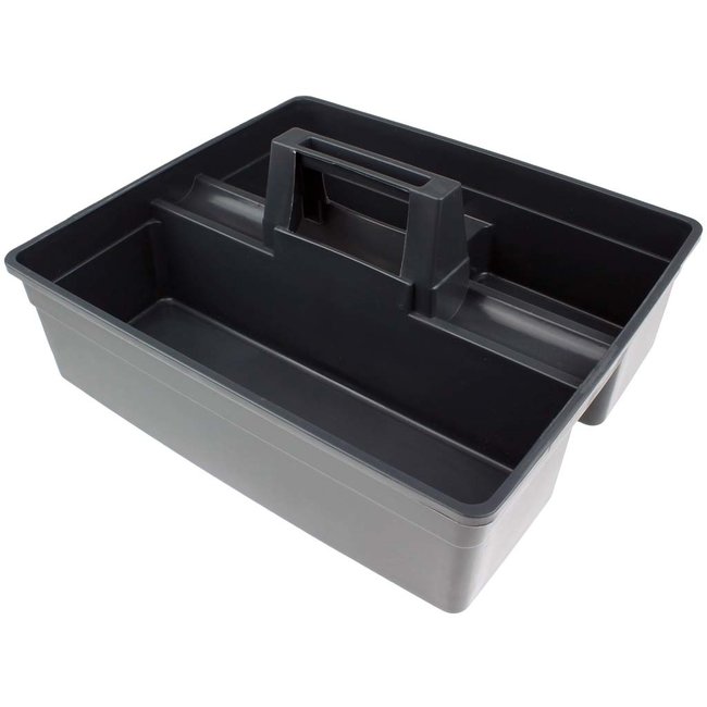 Gereedschapsbak grijs met handgreep