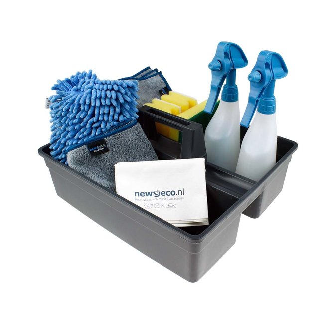 Gereedschapsbak grijs met handgreep