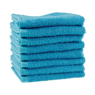 Neweco Organic waslap aqua blauw