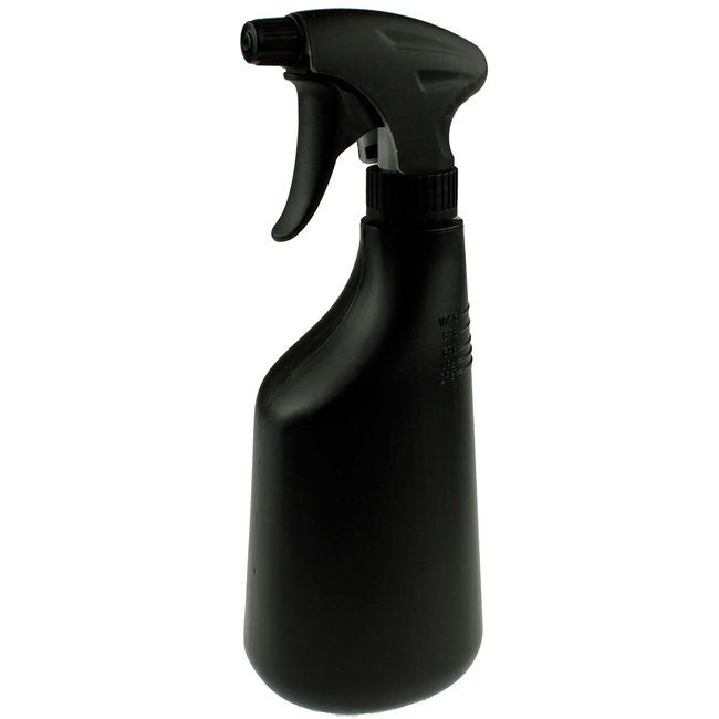 Sprayflacon 600ml zwart met ergo trigger