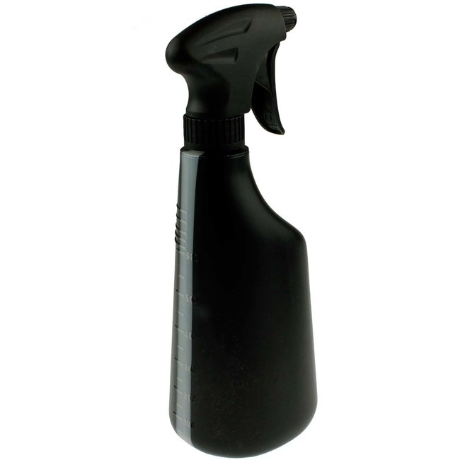Sprayflacon 600ml zwart met ergo trigger