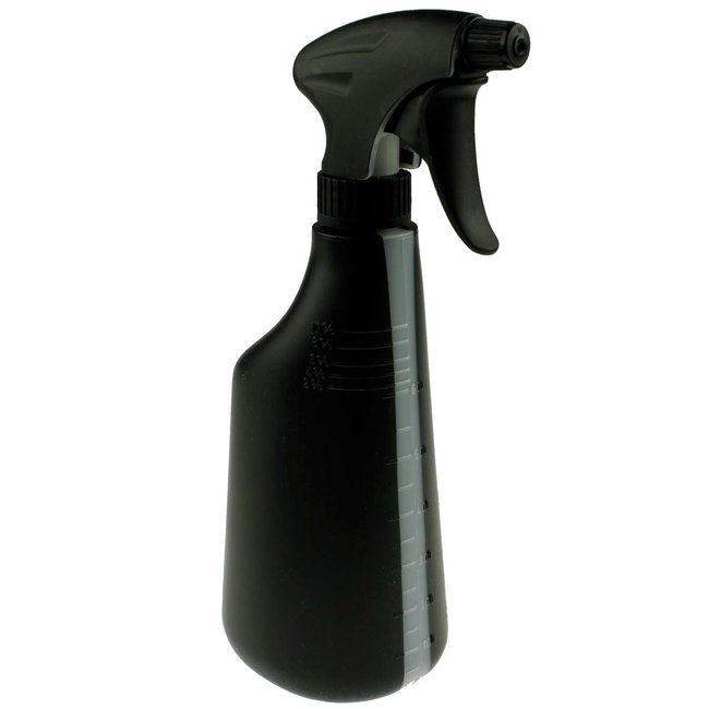 Sprayflacon 600ml zwart met ergo trigger