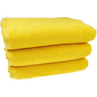 Organic badhanddoek geel