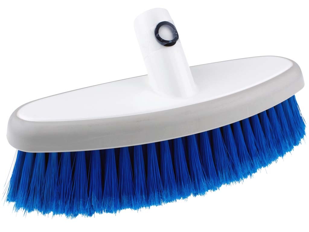 ToM PaR Wasborstel, waterborstel, autowasborstel met wateraansluiting, snelsluiting voor het waterventiel, zachte, fijne en delicate borstelharen, comfortabele grip, lengte: 54 cm, rood