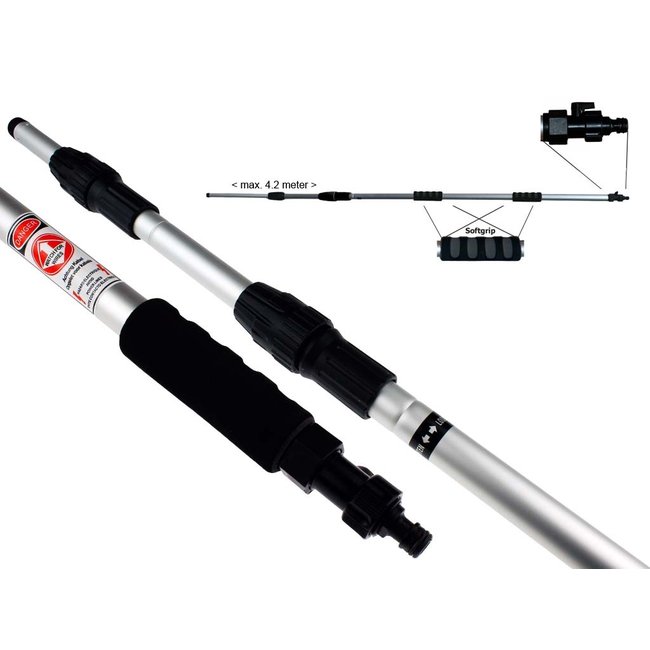 Solarborstel zonnepanelen startset met telescoopsteel