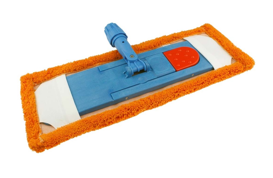 Microvezel Vlakmop Dry-clean 40 cm met pockets