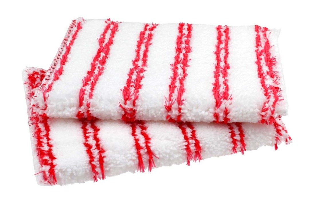 Microvezel sanitair pad met zachte schuurstrepen