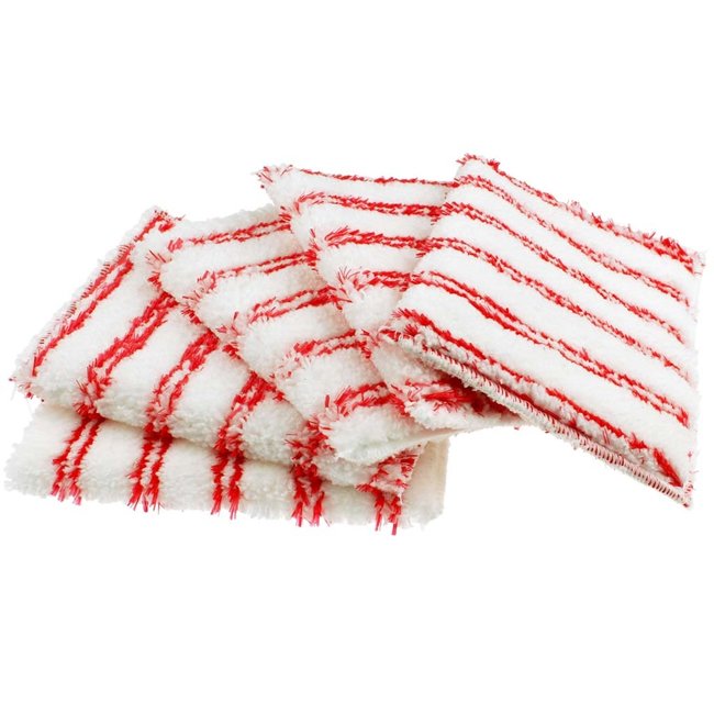 Microvezel sanitair pad met zachte schuurstrepen