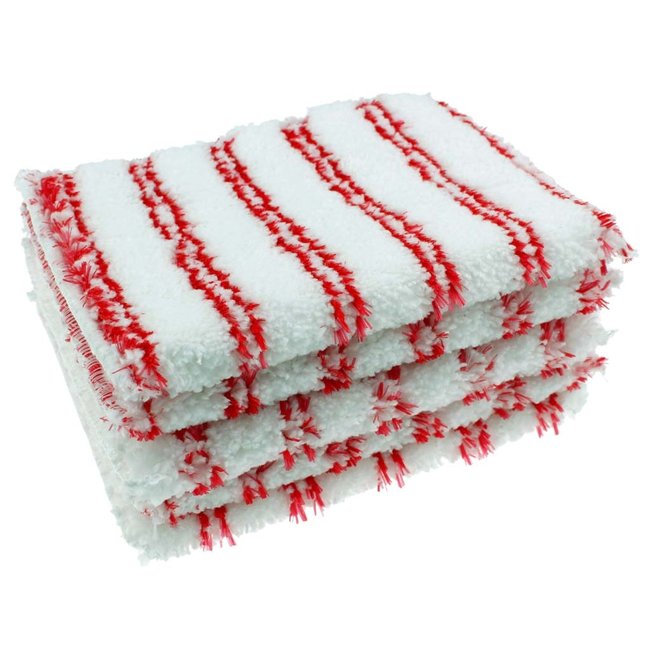 Microvezel sanitair pad met zachte schuurstrepen