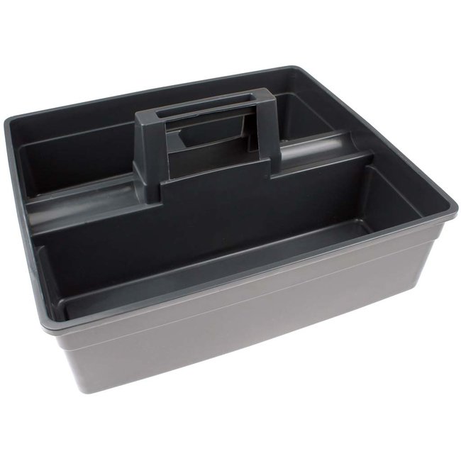 Gereedschapsbak grijs met handgreep