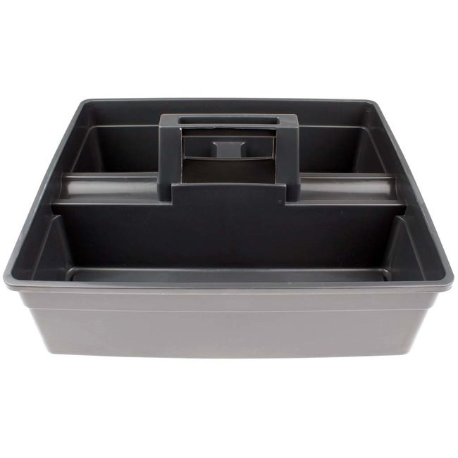 Gereedschapsbak grijs met handgreep