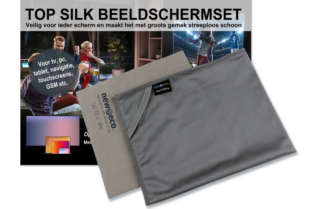 Top Silk microvezel beeldschermdoeken set