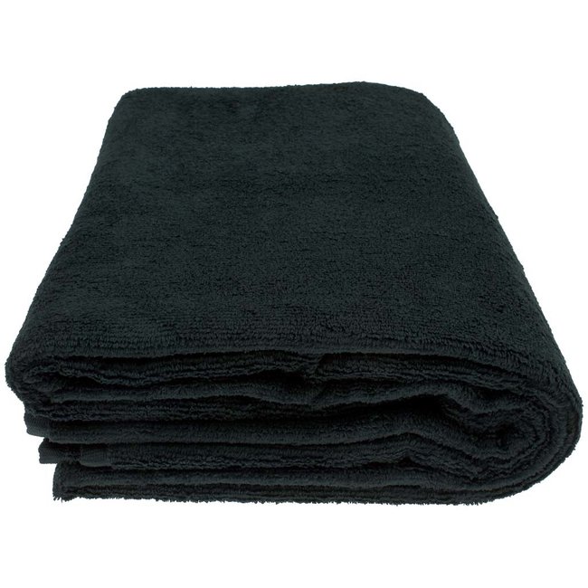 Zwart strandlaken xxl 100x220 cm