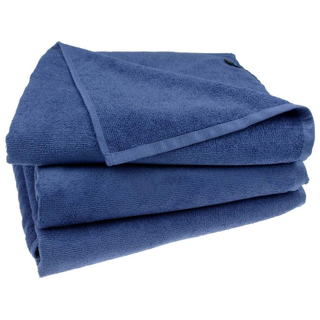 Marineblauw strandlaken xxl 100x220 cm