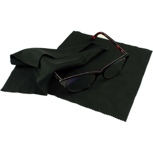 10-pak microvezel brillendoekje zwart