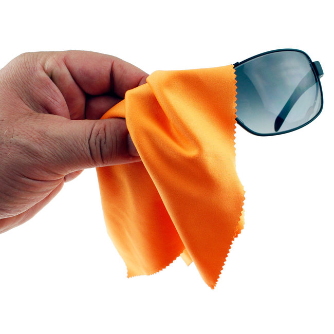 10-pak microvezel brillendoekjes oranje