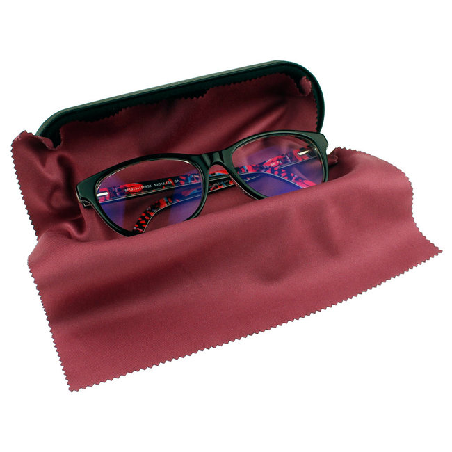 10-pak microvezel brillendoekjes bordeaux