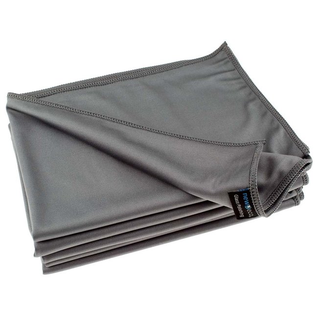 Microvezel glasdoek Silky donkergrijs