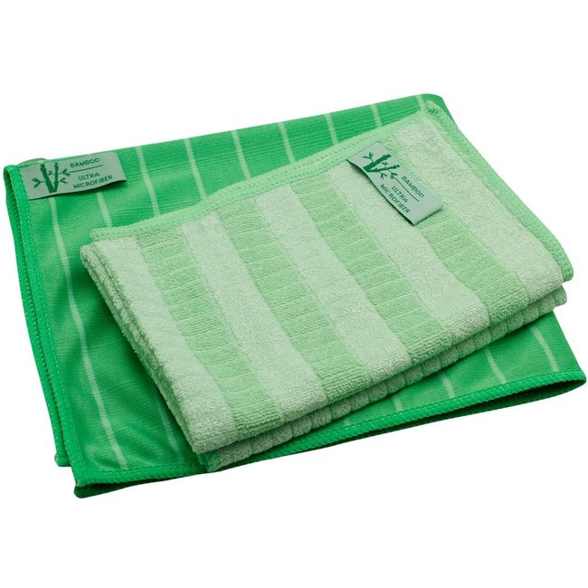 Driedelige microvezel bamboe doeken set