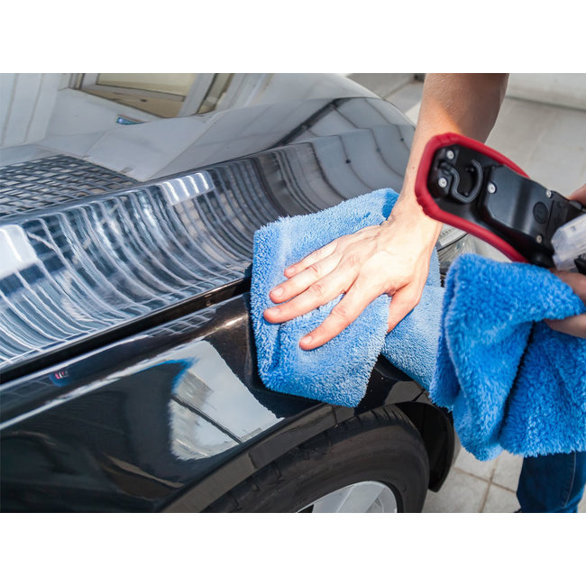 Microvezeldoek waxy blauw