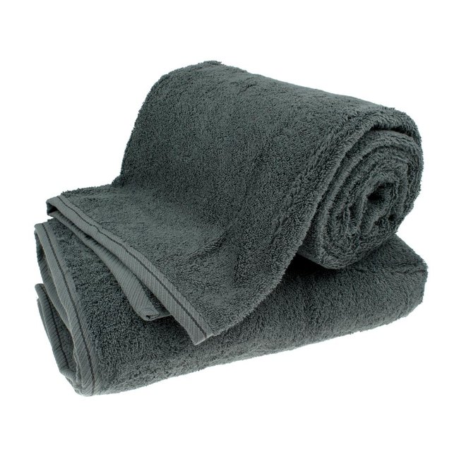 Organic sauna handdoek 80x200 cm antraciet