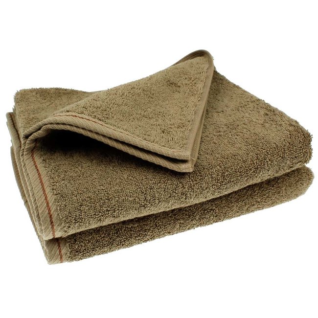 Organic handdoek 50x100 cm walnoot