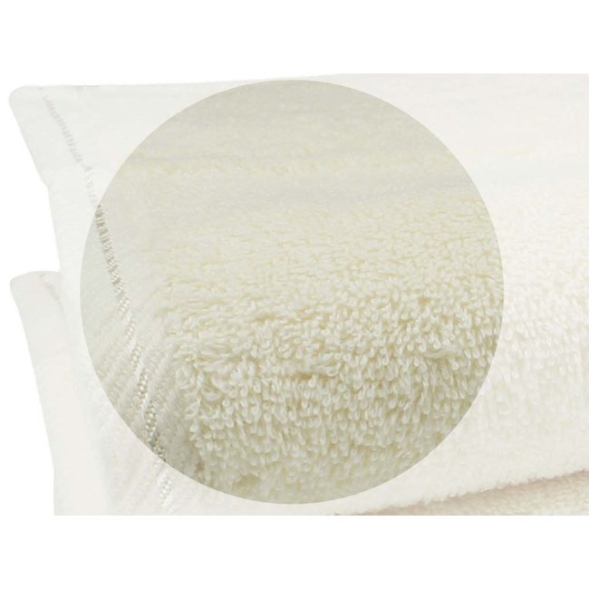 Organic handdoek 50x100 cm crème