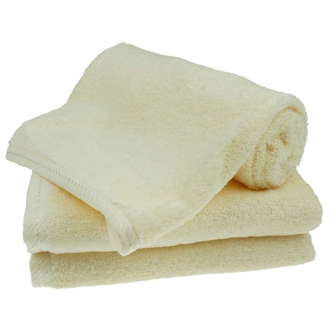 Organic handdoek 50x100 cm crème