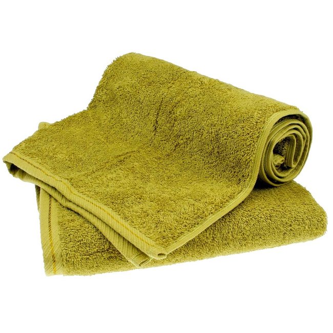 Organic handdoek 50x100 cm olijf