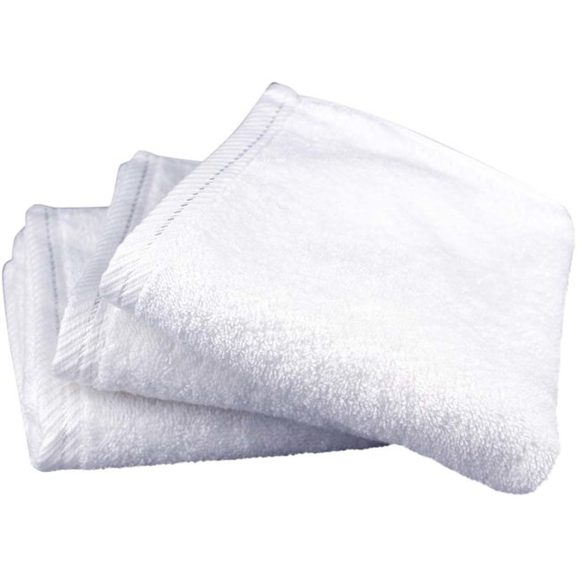 Organic gastendoek 40x50 cm wit