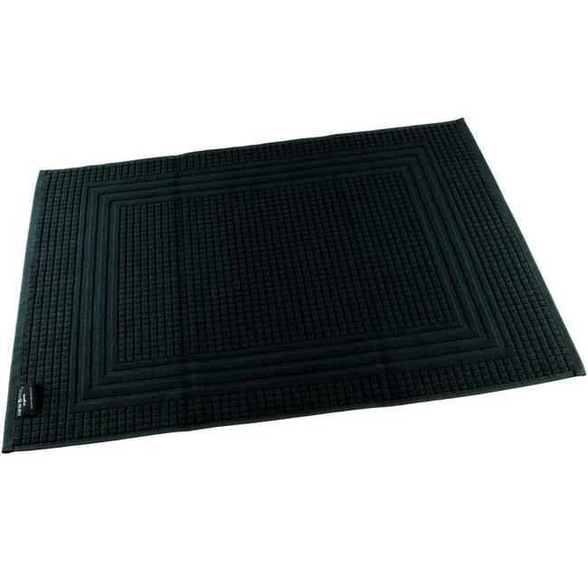 Organic hotel badmat jacquard 50x70 cm zwart