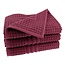 Organic hotel badmat jacquard 50x70 cm aubergine