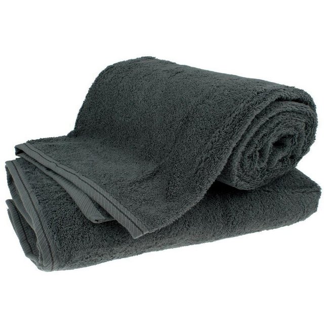 Organic badhanddoek 100x150 cm antraciet