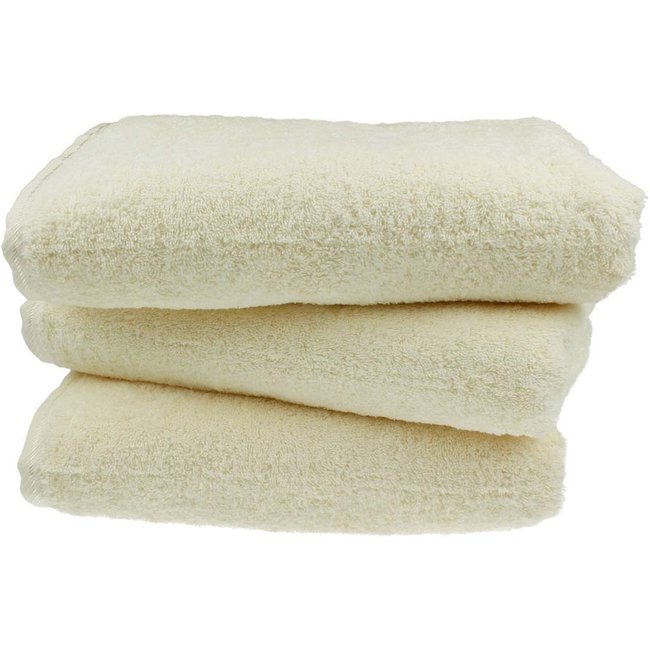 Organic badhanddoek 100x150 cm crème