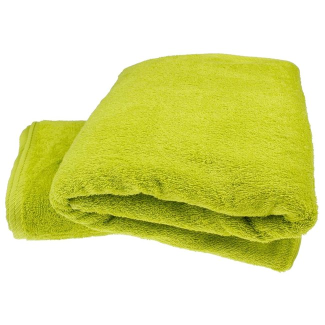 Organic badhanddoek 100x150 cm kiwi groen