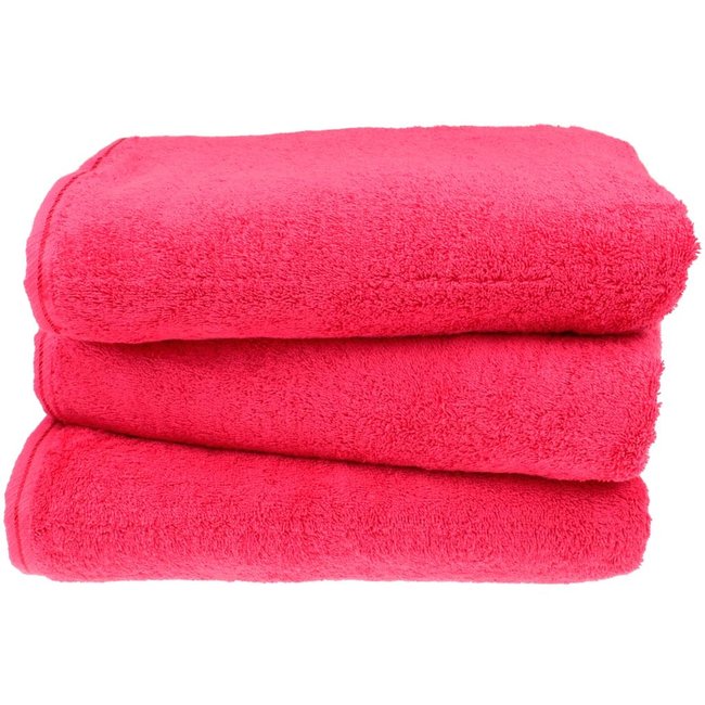 Organic badhanddoek 100x150 cm framboos