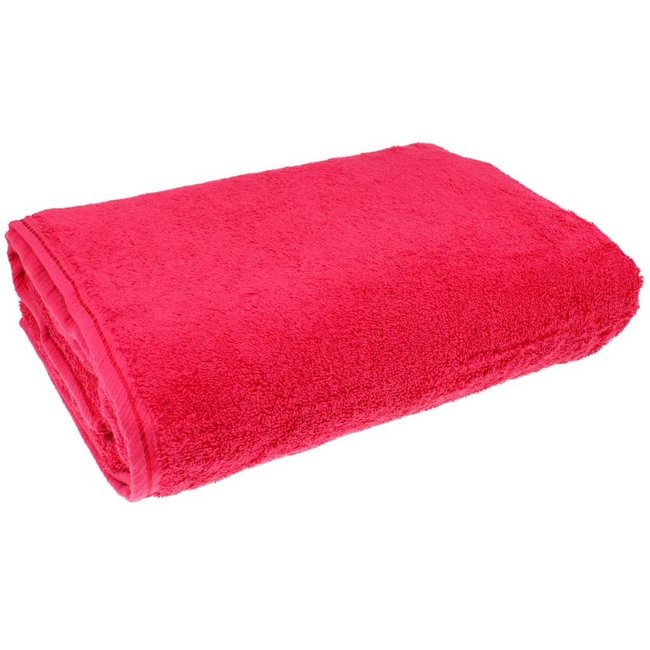 Organic badhanddoek 100x150 cm framboos