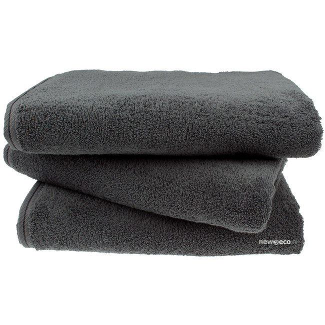 Organic douchelaken 70x140 cm antraciet grijs