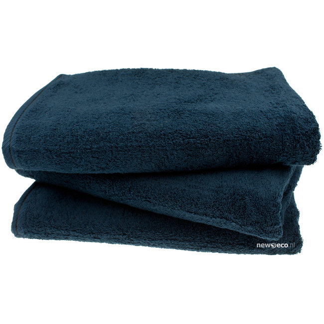 Organic douchelaken 70x140 cm nachtblauw