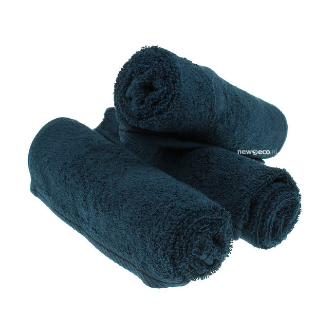 Organic gastendoekje 40x50 cm nachtblauw