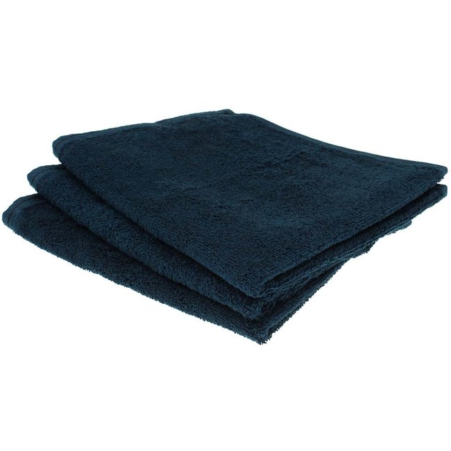 Organic gastendoekje 40x50 cm nachtblauw