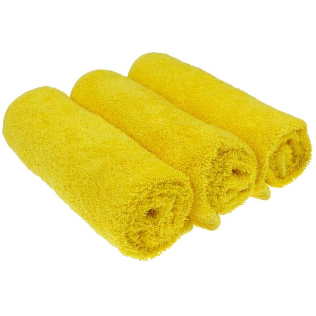 Organic gastendoekje 40x50 cm geel