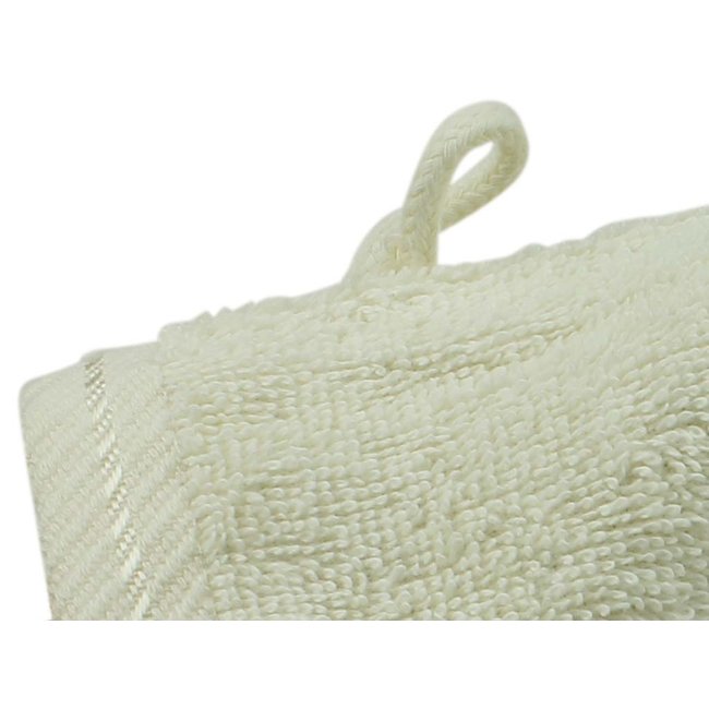 Organic washandje 16x22 cm crème