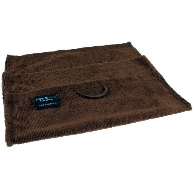 Microvezel kompresdoek chocoladebruin 30x50 cm