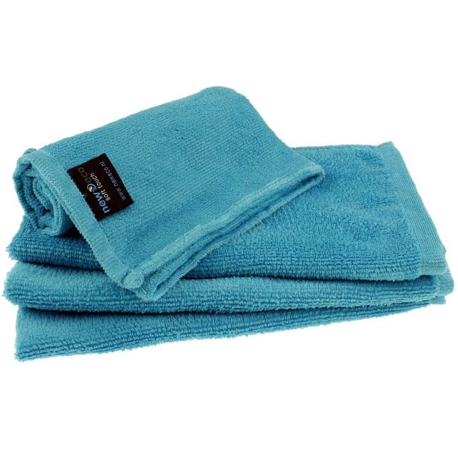 Microvezel kompresdoek turquoise 30x50 cm
