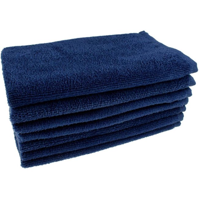 Microvezel gastendoekjes Marineblauw