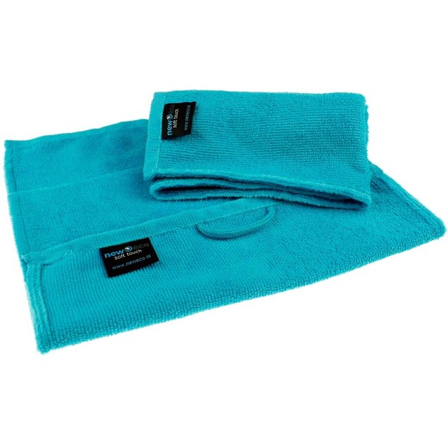 Microvezel gastendoekjes turquoise