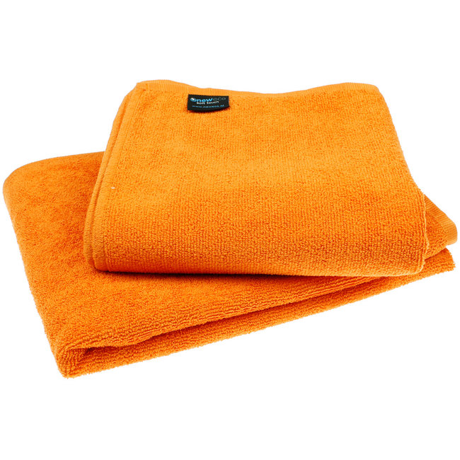 Microvezel douchelaken oranje